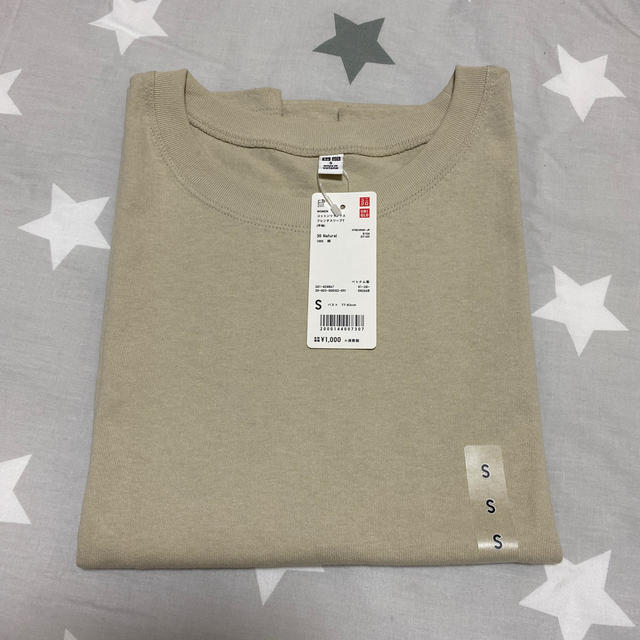 UNIQLO(ユニクロ)の新品タグ付き♡コットンリラックスフレンチスリーブT♡ レディースのトップス(Tシャツ(半袖/袖なし))の商品写真