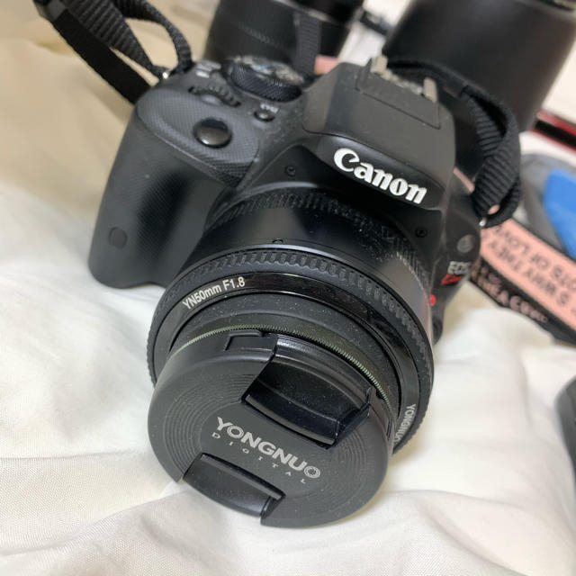 Canon(キヤノン)のCanon eoskissX7 ダブルズームキット スマホ/家電/カメラのカメラ(デジタル一眼)の商品写真