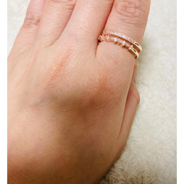指輪 ピンクゴールド リング レディースのアクセサリー(リング(指輪))の商品写真