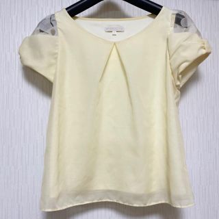 プロポーションボディドレッシング(PROPORTION BODY DRESSING)のプロポーションボディドレッシング　袖オーガンジー花柄デザインブラウス(シャツ/ブラウス(半袖/袖なし))