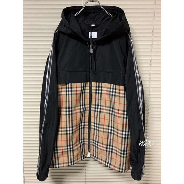 BURBERRY(バーバリー)の新品【 BURBERRY 】チェックパネル タフタ フーデッドジャケット メンズのジャケット/アウター(ナイロンジャケット)の商品写真