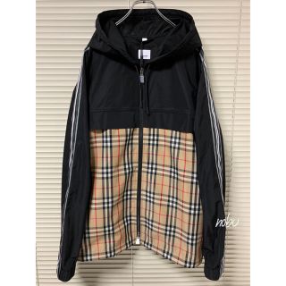 バーバリー(BURBERRY)の新品【 BURBERRY 】チェックパネル タフタ フーデッドジャケット(ナイロンジャケット)