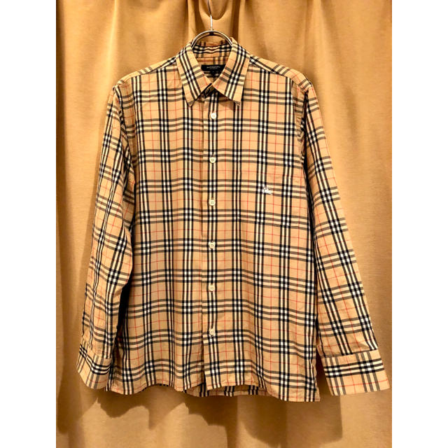 美品 BURBERRY ノバチェック 長袖シャツ ロゴ 流行に www.toyotec.com