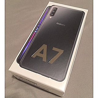 ギャラクシー(Galaxy)のGalaxy A7 64GB ブラック simフリー androidスマホ(スマートフォン本体)