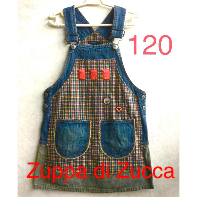 Zuppa di Zucca(ズッパディズッカ)のZuppa di Zucca デニムジャンパースカート 120 キッズ/ベビー/マタニティのキッズ服女の子用(90cm~)(スカート)の商品写真