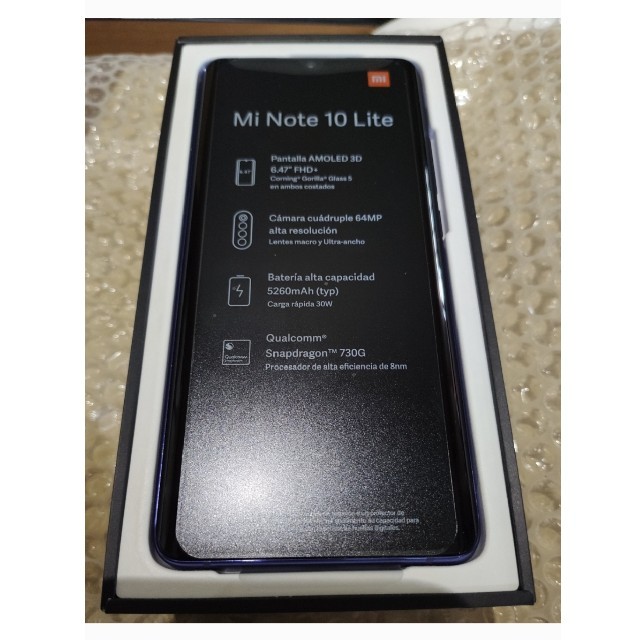 最新　Xiaomi Mi Note 10 Lite 国内版 スマホ/家電/カメラのスマートフォン/携帯電話(スマートフォン本体)の商品写真