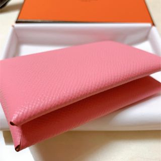 Hermes - エルメス カルヴィ カードケース 名刺入れ ローズ