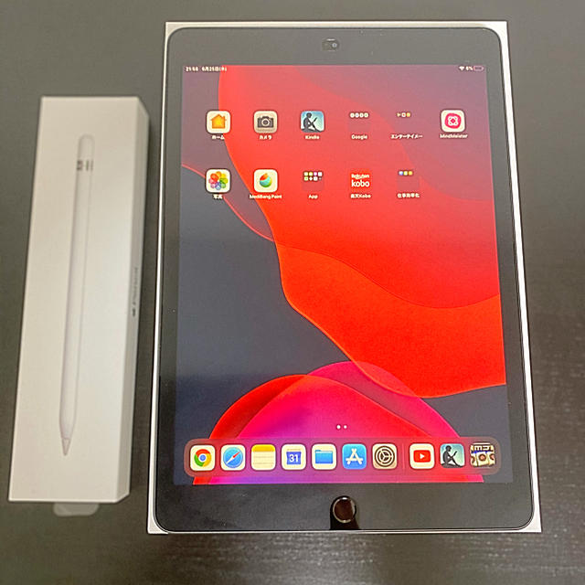 iPad(第7世代) 32GB Space gray+Apple pencilPC/タブレット