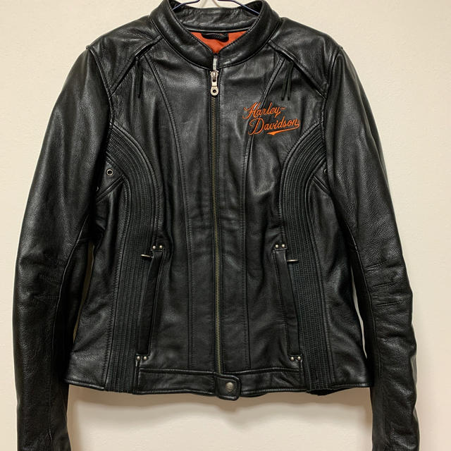 Harley Davidson(ハーレーダビッドソン)の☆ Harley-Davidson レザージャケット ☆ RINRIN様 レディースのジャケット/アウター(ライダースジャケット)の商品写真