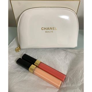 シャネル(CHANEL)の【新品未使用】CHANEL GROSSIMER 164 166 +ポーチセット(リップグロス)