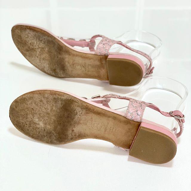 CHANEL(シャネル)の1645 シャネル トングサンダル ピンク レディースの靴/シューズ(サンダル)の商品写真