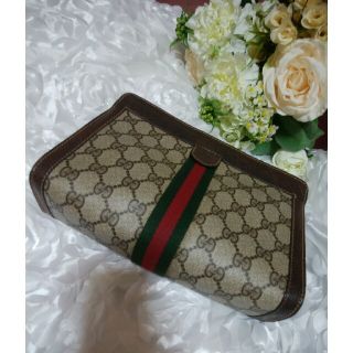 グッチ(Gucci)のGUCCI　グッチGUCCI オールドグッチ バッグ　クラッチバッグ　GGポーチ(クラッチバッグ)