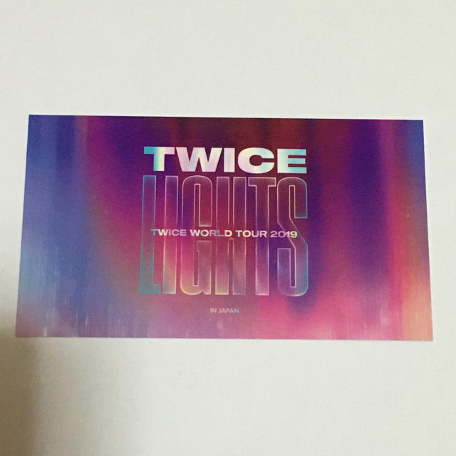 Waste(twice)(ウェストトゥワイス)のTWICE LIGHTSメッセージカード エンタメ/ホビーのCD(K-POP/アジア)の商品写真