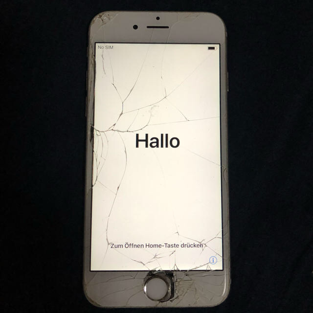 iPhone6s 64GB au 液晶破損大 1