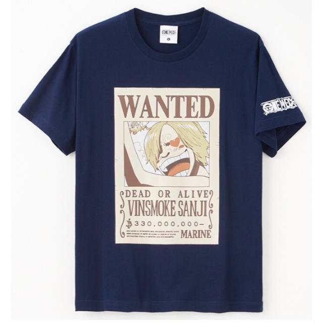 集英社(シュウエイシャ)のONE PIECE サンジ　ワンピース 手配書 WANTED 紺 メンズのトップス(Tシャツ/カットソー(半袖/袖なし))の商品写真