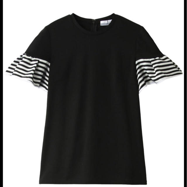 borders at balcony ラッフルTシャツ 38 ブラック