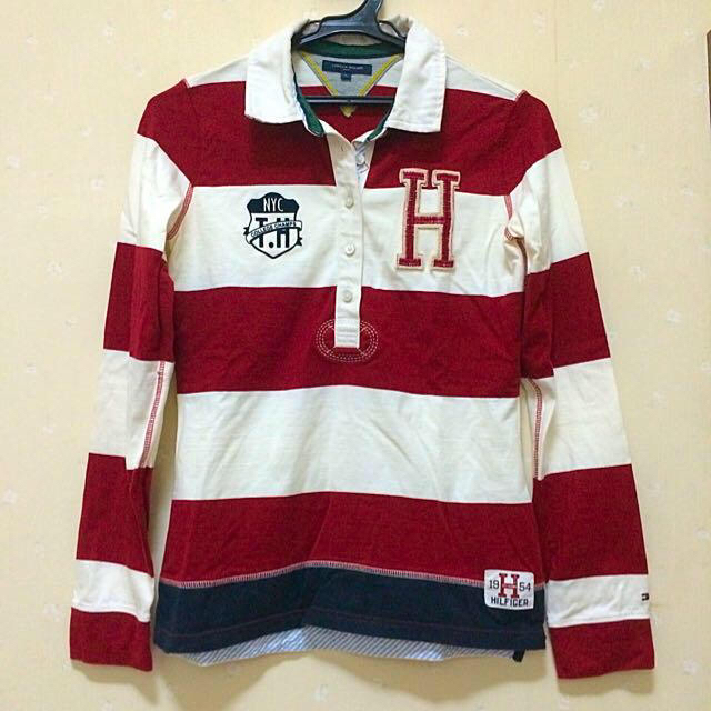 TOMMY HILFIGER(トミーヒルフィガー)のtommy★ラガーボーダーシャツ レディースのトップス(Tシャツ(長袖/七分))の商品写真