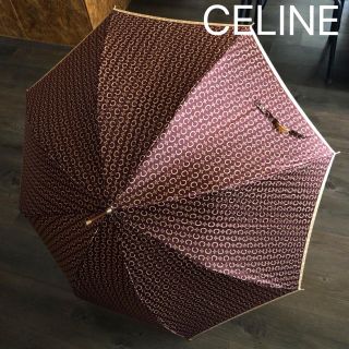 セリーヌ(celine)の【CELINE】総ロゴ 雨傘 マカダム柄(傘)