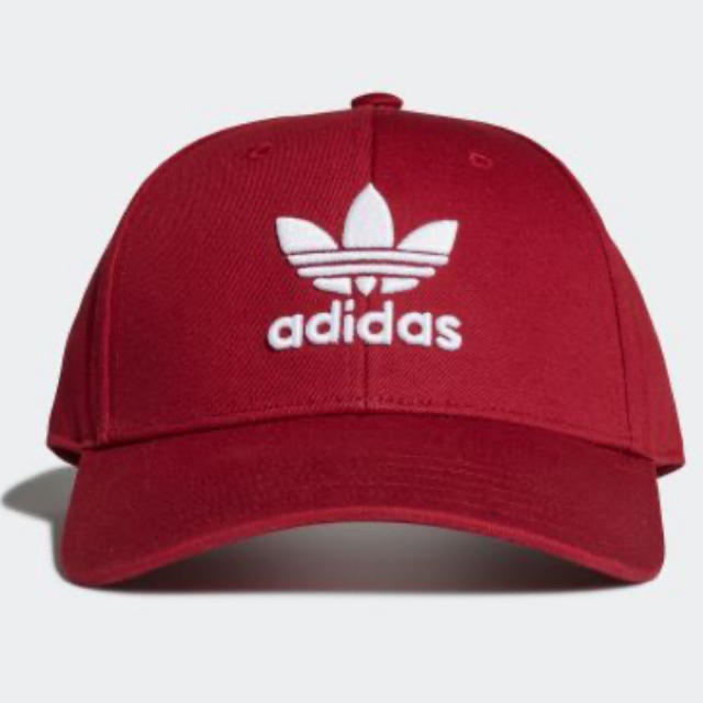 adidas(アディダス)のadidas TREFOIL CLASSIC BASEBALL CAP レッド メンズの帽子(キャップ)の商品写真