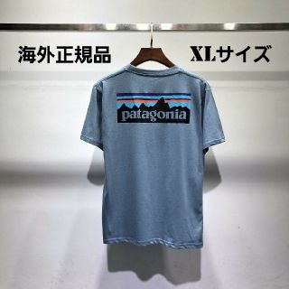 パタゴニア(patagonia)の海外正規品　即日発送　patagonia　半袖Tシャツ　ブルー　XLサイズ(Tシャツ/カットソー(半袖/袖なし))