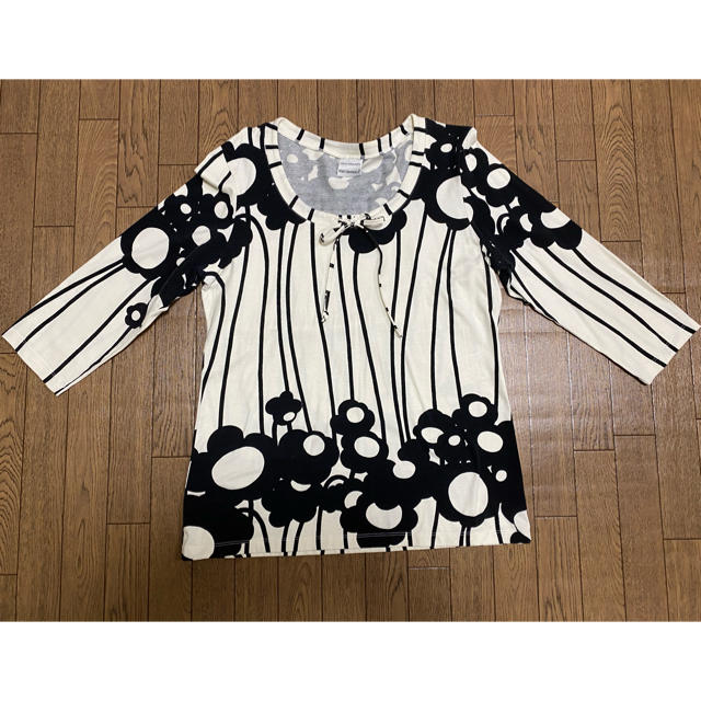 marimekko(マリメッコ)のさらにお値下中☆マリメッコ ミカピーライネン　七分袖カットソー レディースのトップス(カットソー(長袖/七分))の商品写真