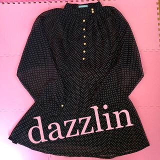 ダズリン(dazzlin)の❤︎ドットシフォンワンピ❤︎(ミニワンピース)