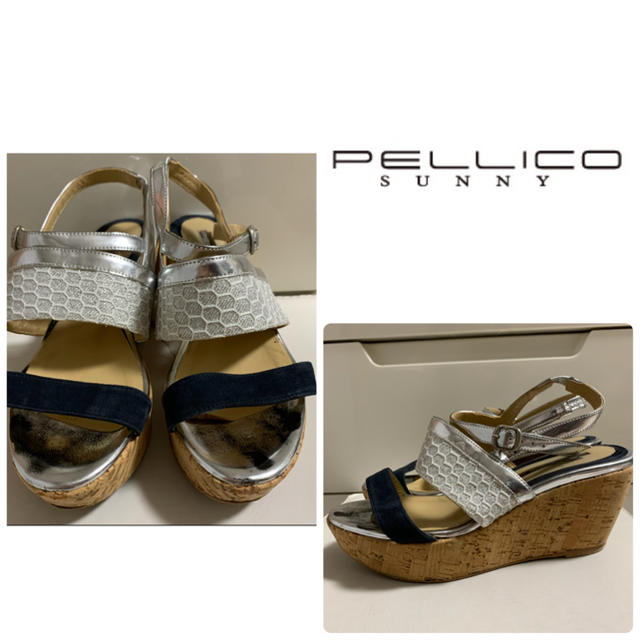 PELLICO(ペリーコ)の⭐︎Emmy⭐︎様専用ページです♡ペリーコサニー　シルバーレザー　サンダル レディースの靴/シューズ(サンダル)の商品写真