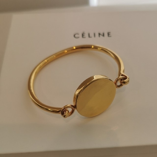 旧ロゴセリーヌ　CELINE　コインブレスレット　ゴールドブレスレット