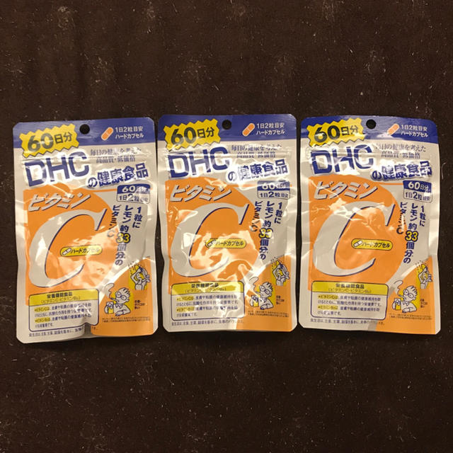 DHC(ディーエイチシー)のDHCビタミンCハードカプセル60日分 x3個 食品/飲料/酒の健康食品(ビタミン)の商品写真