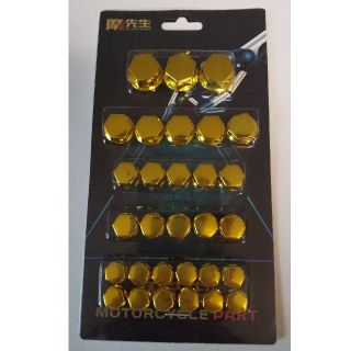 ボルトキャップ 　ボルトカバー　30個セット [人気 ゴールド](汎用パーツ)