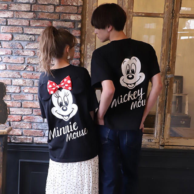 NICECLAUP ディズニー ミッキー ミニー ペア Tシャツ