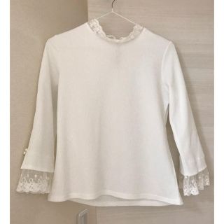 トッコ(tocco)の白　七分袖　トップス　tooco closet(カットソー(長袖/七分))