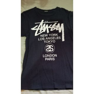 ステューシー(STUSSY)のSTUSSY　半袖Tシャツ　ネイビー(Tシャツ(半袖/袖なし))