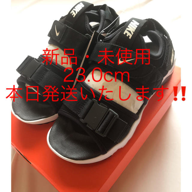 【新品・未使用】ナイキNIKEサンダル レディース キャニオン 黒 23.0cmサンダル