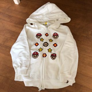 アベイシングエイプ(A BATHING APE)のアベイシングエイプ マリオ　キッズ パーカー　120センチ(ジャケット/上着)