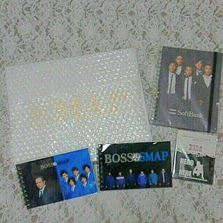 【限定　新品】SMAP　25周年記念　写真集　ノート　メモ帳　5点セット