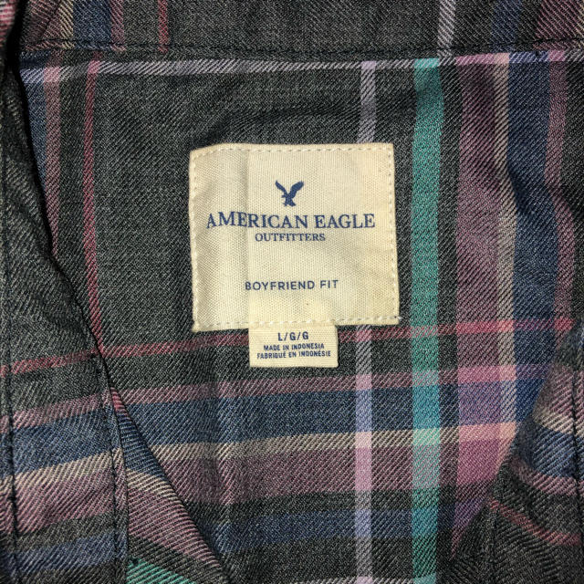 American Eagle(アメリカンイーグル)のアメリカンイーグル チェックシャツ 新品 レディースのトップス(シャツ/ブラウス(長袖/七分))の商品写真