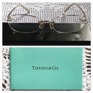 ティファニー(Tiffany & Co.)のしろがね様ご検討中！Tiffanyメガネ フチなし チタン素材 『美品』フレーム(サングラス/メガネ)