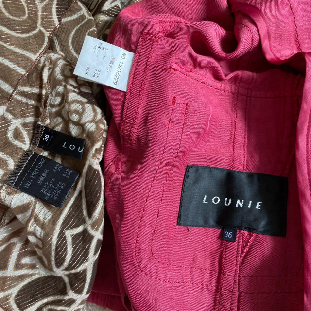 LOUNIE(ルーニィ)のLOUNIE レディース　ジャケット&袖なしカットソー　まとめ売り レディースのトップス(カットソー(半袖/袖なし))の商品写真