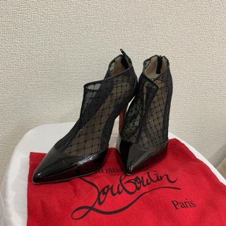 クリスチャンルブタン(Christian Louboutin)のクリスチャン　ルブタン　レースハイヒール　9cm(ハイヒール/パンプス)