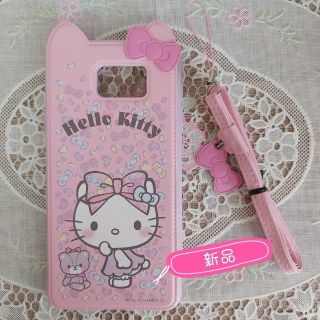 ハローキティ(ハローキティ)の🎀美品🎀SAMSUNG Galaxy スマホーケース(ストラップ付き)(Androidケース)