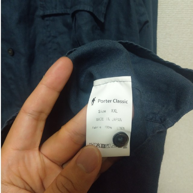 Porter classic roll up linen shirt 銀座限定