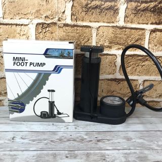 空気入れ 自転車 ボール バイク 仏式 フランス式 米式 携帯 ポンプ ブラック(工具/メンテナンス)