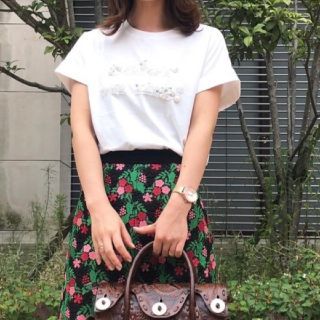 グレースコンチネンタル(GRACE CONTINENTAL)のグレースコンチネンタルロゴ刺繍トップ(Tシャツ(半袖/袖なし))