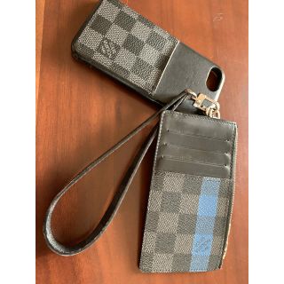 ルイヴィトン(LOUIS VUITTON)のルイヴィトン　iPhoneケース　ストラップ　コインケース(コインケース/小銭入れ)