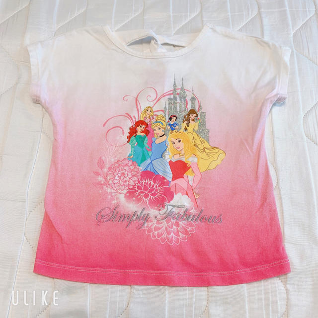 Disney(ディズニー)のディズニープリンセス　Tシャツ100-110 キッズ/ベビー/マタニティのキッズ服女の子用(90cm~)(Tシャツ/カットソー)の商品写真
