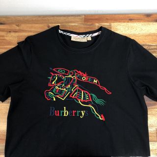 バーバリー(BURBERRY)の［最終値下げ］Burberry Big logo tee black(Tシャツ/カットソー(半袖/袖なし))