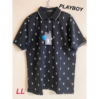 プレイボーイ(PLAYBOY)の新品　プレイボーイ　メンズ　ドライ　ポロシャツ　ブラック　LL(ポロシャツ)