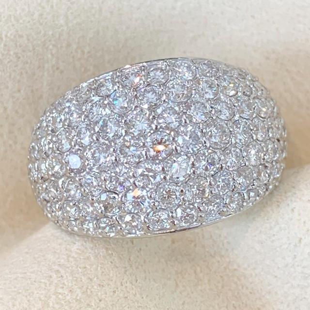 ✨キラキラ✨合計2ctUP❣️ダイヤモンド ダイヤ Pt900 リング 指輪 レディースのアクセサリー(リング(指輪))の商品写真