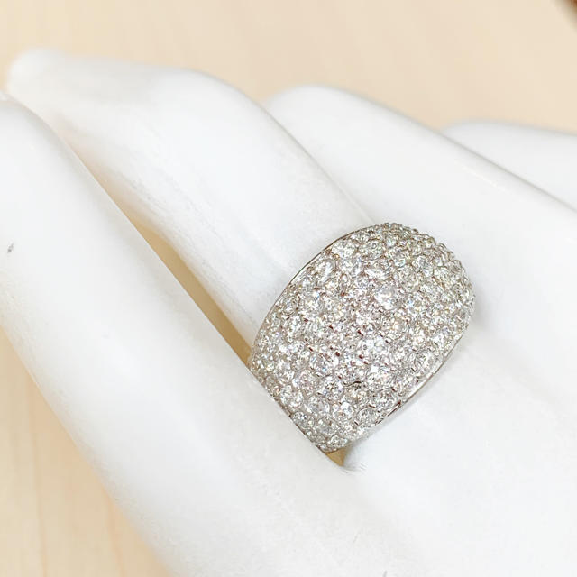 ✨キラキラ✨合計2ctUP❣️ダイヤモンド ダイヤ Pt900 リング 指輪 レディースのアクセサリー(リング(指輪))の商品写真